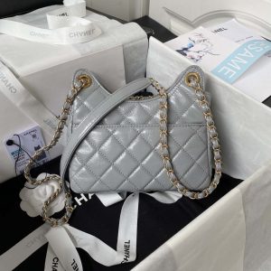 chanel as4323 small hobo bag shiny crumpled calfskin gold metal gray 002 luxibags.ru .jpg