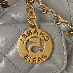 chanel as4323 small hobo bag shiny crumpled calfskin gold metal gray 004 luxibags.ru .jpg