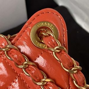 chanel as4323 small hobo bag shiny crumpled calfskin gold metal orange 004 luxibags.ru .jpg