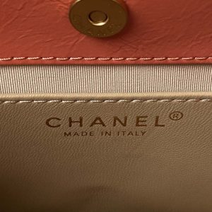 chanel as4323 small hobo bag shiny crumpled calfskin gold metal orange 008 luxibags.ru .jpg