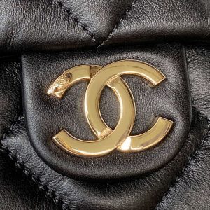 chanel as4359 shopping bag shiny lambskin gold metal black 003 luxibags.ru .jpg