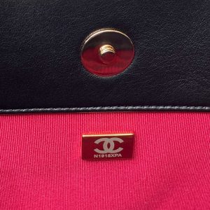 chanel as4359 shopping bag shiny lambskin gold metal black 009 luxibags.ru .jpg