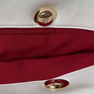 chanel as4359 shopping bag shiny lambskin gold metal white 007 luxibags.ru .jpg