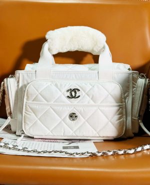 chanel as4364 large bowling bag nylon silver tone metal white 09 luxibags.ru .jpg