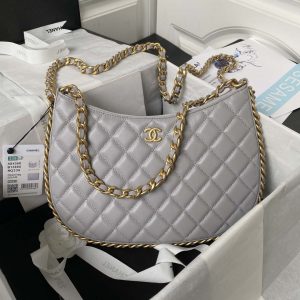 chanel as4368 large hobo bag shiny crumpled lambskin gold tone metal gray 001 luxibags.ru .jpg