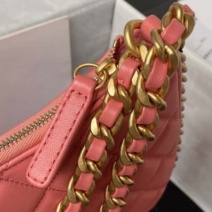 chanel as4368 large hobo bag shiny crumpled lambskin gold tone metal pink 006 luxibags.ru .jpg