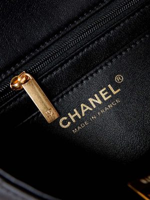 chanel as4384 mini flap bag pearly lambskin imitation pearls gold tone metal black 08 luxibags.ru .jpg