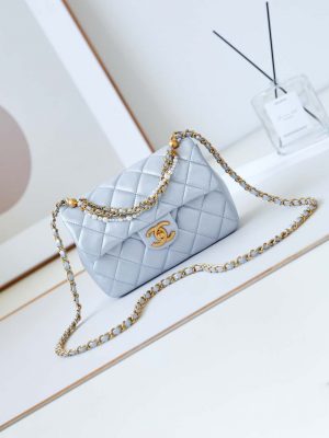 chanel as4384 mini flap bag pearly lambskin imitation pearls gold tone metal blue 01 luxibags.ru .jpg