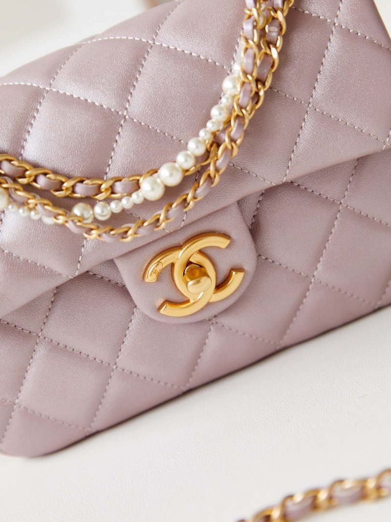 chanel as4384 mini flap bag pearly lambskin imitation pearls gold tone metal pink 01 luxibags.ru .jpg
