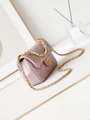 chanel as4384 mini flap bag pearly lambskin imitation pearls gold tone metal pink 02 luxibags.ru .jpg
