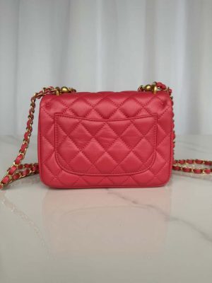 chanel as4384 mini flap bag pearly lambskin imitation pearls gold tone metal red 03 luxibags.ru .jpg