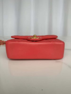 chanel as4384 mini flap bag pearly lambskin imitation pearls gold tone metal red 04 luxibags.ru .jpg