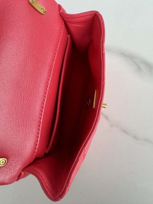 chanel as4384 mini flap bag pearly lambskin imitation pearls gold tone metal red 08 luxibags.ru .jpg