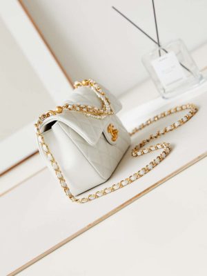 chanel as4384 mini flap bag pearly lambskin imitation pearls gold tone metal white 03 luxibags.ru .jpg