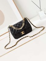 chanel as4385 mini flap bag pearly lambskin imitation pearls gold tone metal black 01 luxibags.ru .jpg