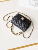 chanel as4385 mini flap bag pearly lambskin imitation pearls gold tone metal black 06 luxibags.ru .jpg