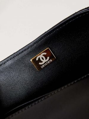 chanel as4385 mini flap bag pearly lambskin imitation pearls gold tone metal black 09 luxibags.ru .jpg