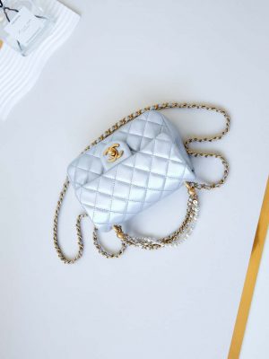 chanel as4385 mini flap bag pearly lambskin imitation pearls gold tone metal blue 07 luxibags.ru .jpg