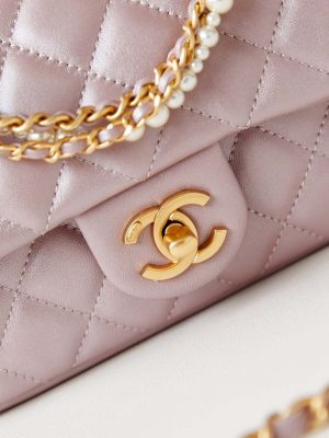 chanel as4385 mini flap bag pearly lambskin imitation pearls gold tone metal pink 02 luxibags.ru .jpg