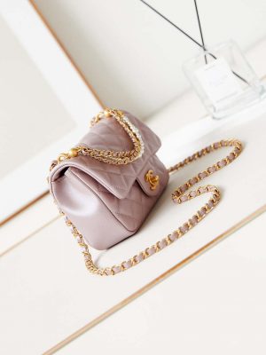 chanel as4385 mini flap bag pearly lambskin imitation pearls gold tone metal pink 03 luxibags.ru .jpg