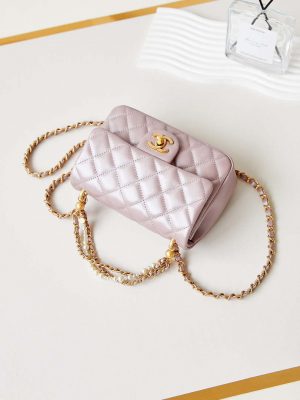 chanel as4385 mini flap bag pearly lambskin imitation pearls gold tone metal pink 07 luxibags.ru .jpg