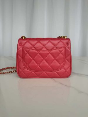 chanel as4385 mini flap bag pearly lambskin imitation pearls gold tone metal red 03 luxibags.ru .jpg