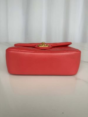 chanel as4385 mini flap bag pearly lambskin imitation pearls gold tone metal red 04 luxibags.ru .jpg