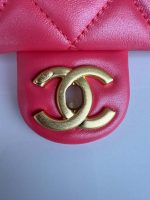 chanel as4385 mini flap bag pearly lambskin imitation pearls gold tone metal red 05 luxibags.ru .jpg