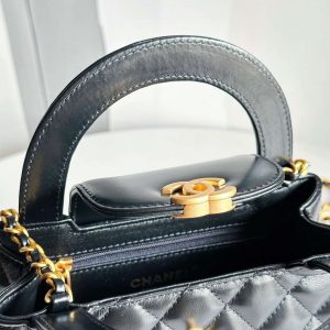 chanel as4416 mini shopping bag shiny aged calfskin gold tone metal black 006 luxibags.ru .jpg