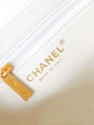 chanel as4416 mini shopping bag shiny aged calfskin gold tone metal white 008 luxibags.ru .jpg