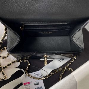 chanel as4469 mini box bag shiny calfskin gold tone metal black 007 luxibags.ru .jpg