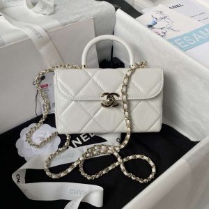 chanel as4469 mini box bag shiny calfskin gold tone metal white 001 luxibags.ru .jpg