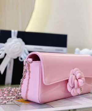 chanel as4498 clutch flap bag patent calfskin gold metal pink 006 1 luxibags.ru .jpg