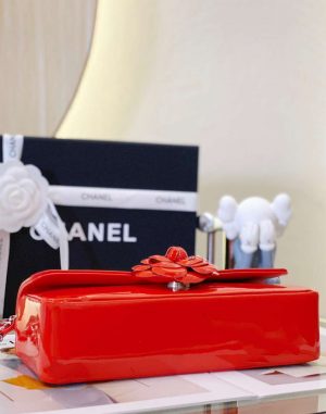 chanel as4498 clutch flap bag patent calfskin gold metal red 006 luxibags.ru .jpg