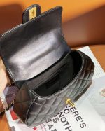 chanel as4569 large bag with top handle pearly lambskin gold tone metal black 006 luxibags.ru .jpg