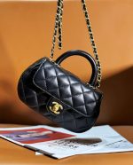 chanel as4573 small bag with top handle pearly lambskin gold tone metal black 002 luxibags.ru .jpg