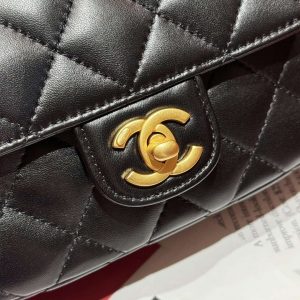chanel as4573 small bag with top handle pearly lambskin gold tone metal black 007 luxibags.ru .jpg