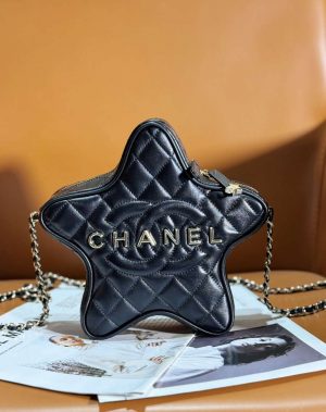 chanel as4579 star handbag metallic lambskin gold metal black 003 luxibags.ru .jpg