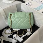 chanel as4609 small messenger bag lambskin green 002 luxibags.ru .jpg