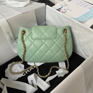 chanel as4609 small messenger bag lambskin green 002 luxibags.ru .jpg