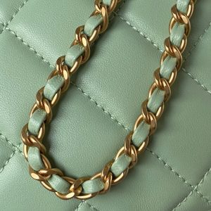 chanel as4609 small messenger bag lambskin green 004 luxibags.ru .jpg