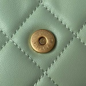 chanel as4609 small messenger bag lambskin green 006 luxibags.ru .jpg