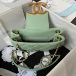 chanel as4609 small messenger bag lambskin green 007 luxibags.ru .jpg