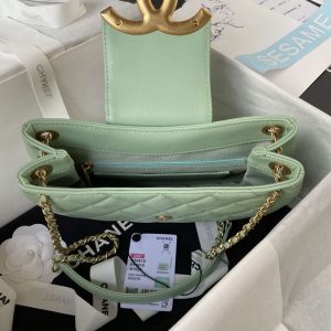 chanel as4610 messenger bag lambskin green 005 luxibags.ru .jpg