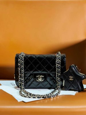 chanel as4646 mini flap bag star coin purse mirror calfskin metallic calfskin gold tone metal black 002 luxibags.ru .jpg