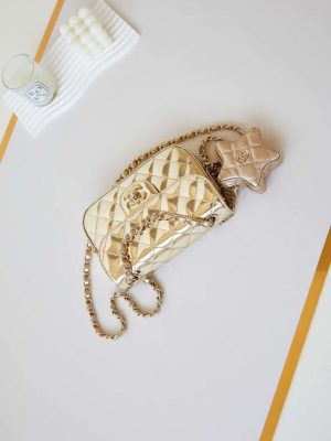 chanel as4646 mini flap bag star coin purse mirror calfskin metallic calfskin gold tone metal gold 007 luxibags.ru .jpg