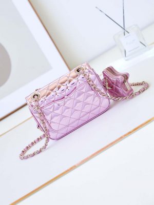 chanel as4646 mini flap bag star coin purse mirror calfskin metallic calfskin gold tone metal purple 004 luxibags.ru .jpg