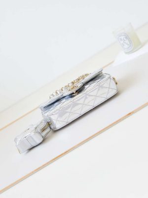 chanel as4646 mini flap bag star coin purse mirror calfskin metallic calfskin gold tone metal silver 007 luxibags.ru .jpg