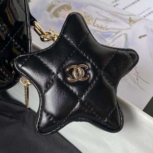chanel as4647 mini flap bag star coin purse mirror calfskin metallic calfskin gold tone metal black 004 luxibags.ru .jpg