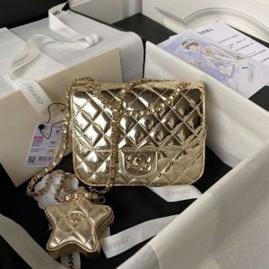 chanel as4647 mini flap bag star coin purse mirror calfskin metallic calfskin gold tone metal gold 001 luxibags.ru .jpg